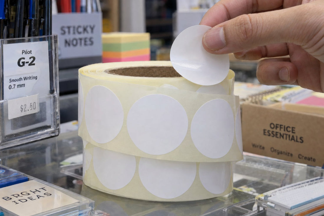 Blanco etiketten en kartonnen labels