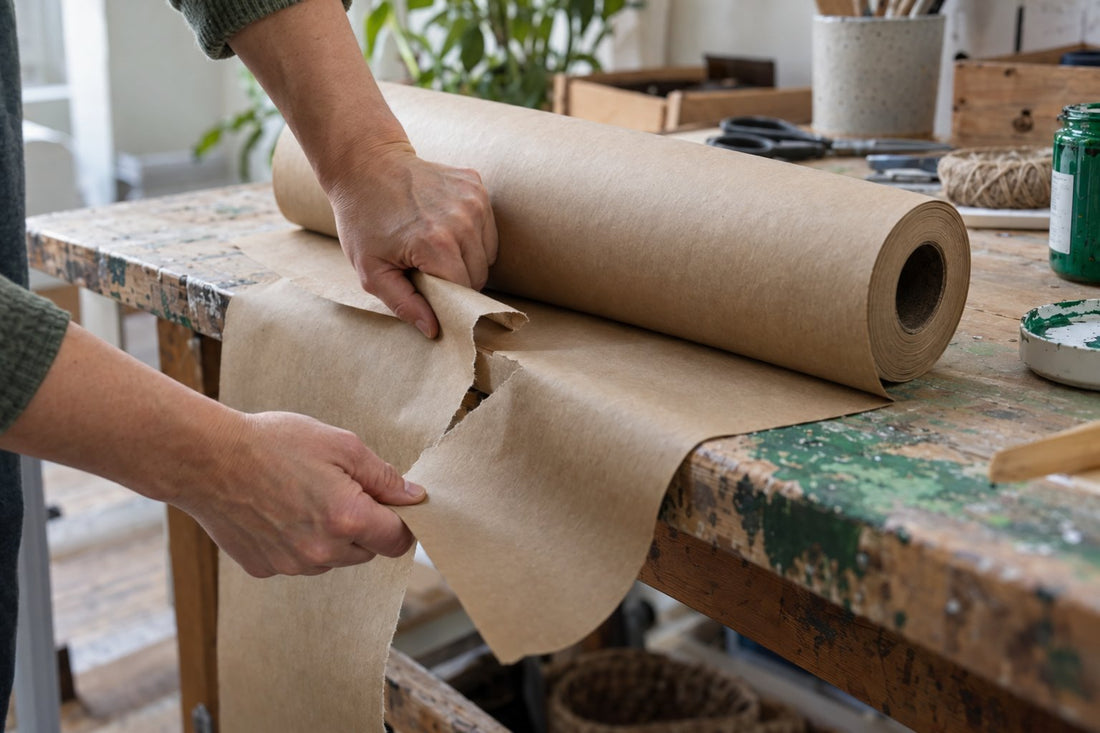 Bruin inpakpapier voor verzending