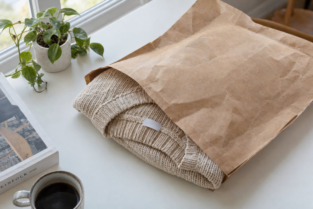 Papieren verzendzakken voor plasticvrij verzenden
