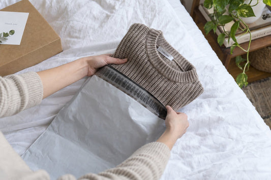 Retourbeleid van een webshop en bijpassende verpakking