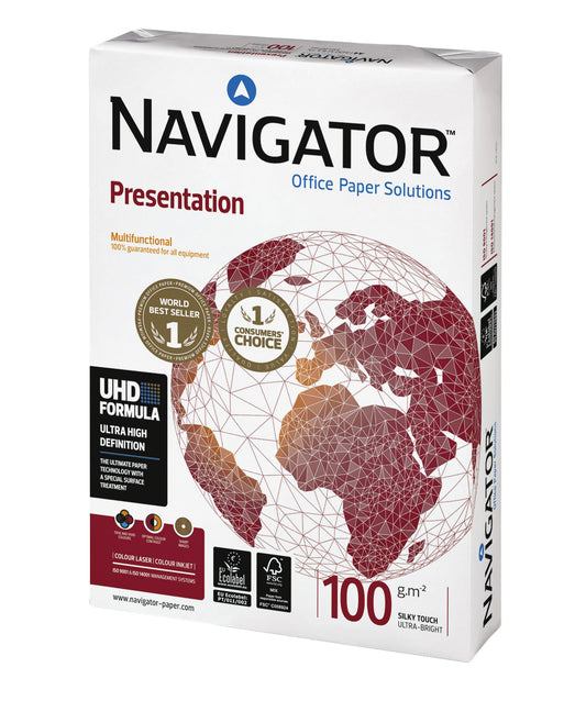 Kopieerpapier Navigator Presentation A3 100gr wit