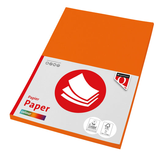 Kopieerpapier Quantore Col-50 A4 160gr oranje