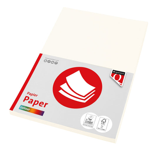 Kopieerpapier Quantore Col-50 A4 160gr roomwit