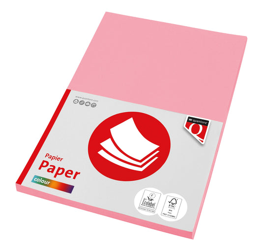 Kopieerpapier Quantore Col-50 A4 160gr roze