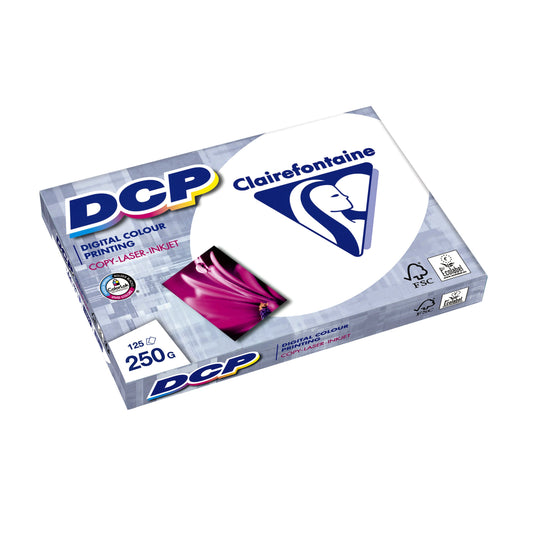 Laserpapier Clairefontaine DCP A4 250gr wit