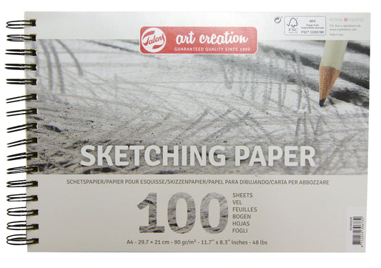 Schetspapier Talens Art Creation 90gr A4 grijs