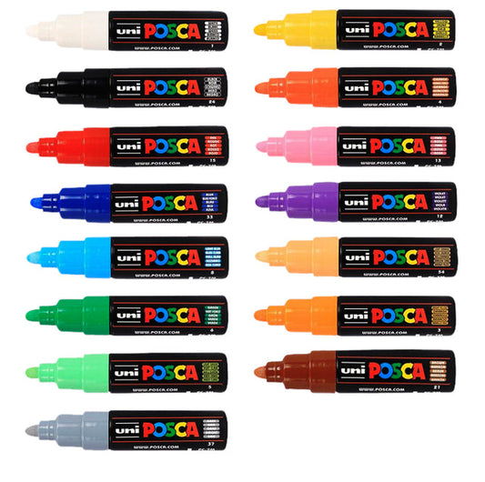 Paintmarker Uni POSCA PC7M B zwart