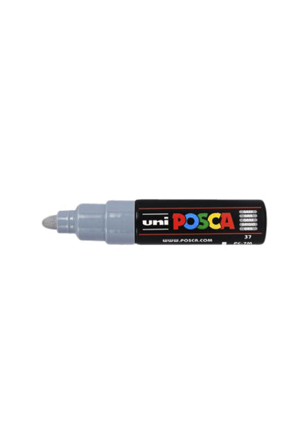 Paintmarker Uni POSCA PC7M B grijs