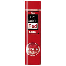 Potloodstift Pentel HB 0.5mm 20st rood