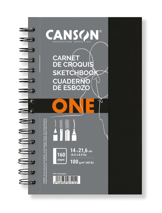 Schetsboek Canson Art Book One 100gr 140x216mm wit