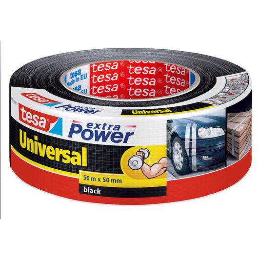Duct tape tesa extra Power Uni 50mx50mm zwart