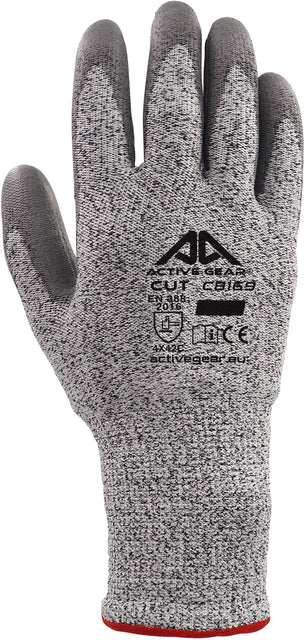 Handschoen ActiveGear snijbestendig grijs 7 S