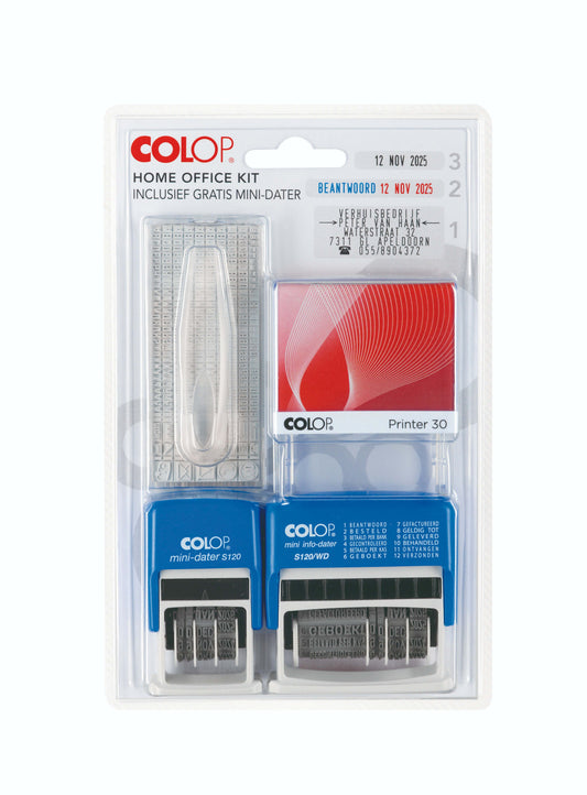 Stempelset Colop thuiskantoor 3delig