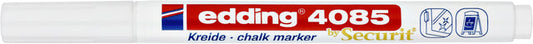 Krijtstift edding 4085 rond 1-2mm wit