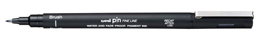 Fineliner Uni-ball Pin brush F zwart