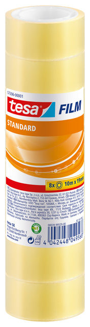 Plakband tesafilm Standaard 10mx19mm tr 8 rol