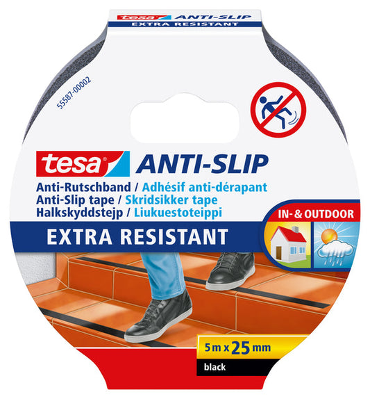 Anti-slip tape tesa 5mx25mm zwart