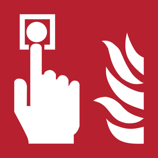 Pictogram Djois Brandmelder 200x200mm rd