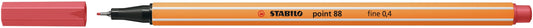 Fineliner STABILO point 88/47 F roestig rood