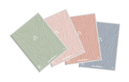 Schrift Aurora A5 lijn 120pag 80gr assorti