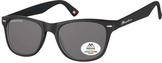 Zonnebril Montana Havanna smoke polar glas zwart