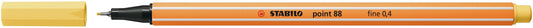 Fineliner STABILO point 88/23 F lichtgeel