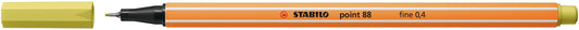 Fineliner STABILO point 88/67 F mosterd