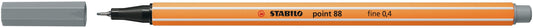 Fineliner STABILO point 88/95 F middelkoud grijs
