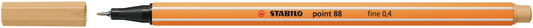 Fineliner STABILO point 88/88 F licht oker