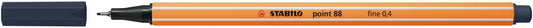 Fineliner STABILO point 88/98  F payne's grijs