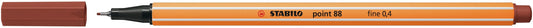 Fineliner STABILO point 88/75 F sienna