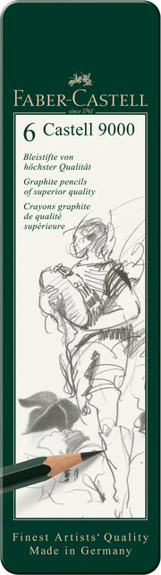 Potlood Faber-Castell 9000 6 hardheden