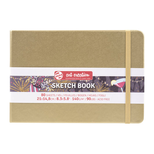 Schetsboek Talens Art Creation 210x150mm witgoud