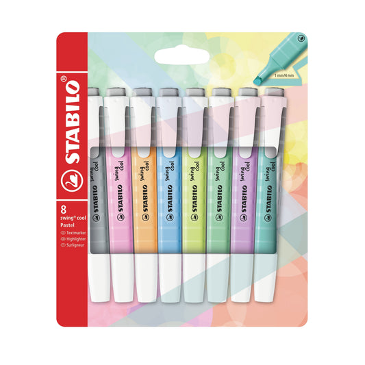 Markeerstift STABILO Swing cool 275/8 pastel ass