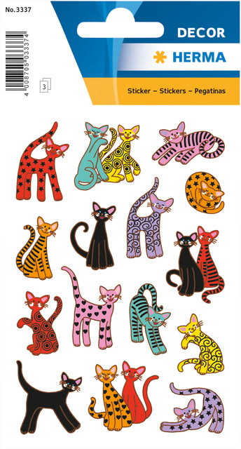 Décor sticker abstracte katten