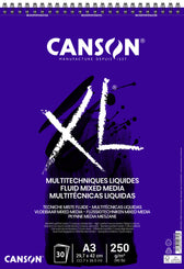 Mixed mediapapier Canson XL 250gr A3 extra wit