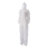 Overall CMT XL non-woven ritssluiting PP wit - afbeelding 4