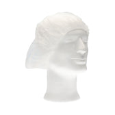 Haarnet CMT bouffant non-woven L 53cm PP wit - afbeelding 3