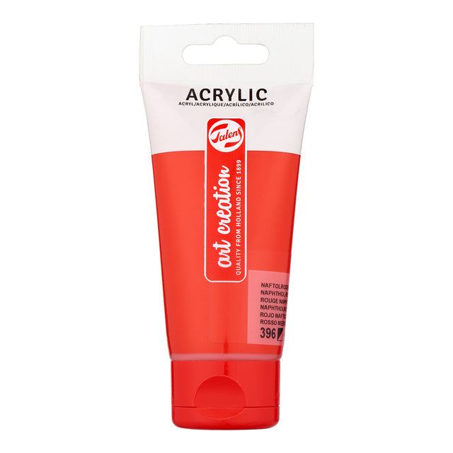 Acrylverf TAC 396 naftolrood middel tube 75ml
