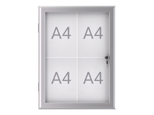 Buiten- binnenvitrine MAULexcite 4xA4 slot