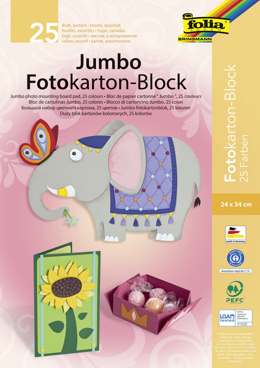 Fotokarton Folia 2z 24x35cm 300gr 25vel ass