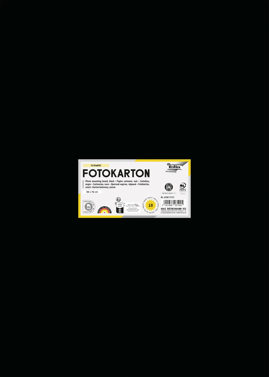 Fotokarton Folia 2z 50x70cm 300gr nr90 zwart