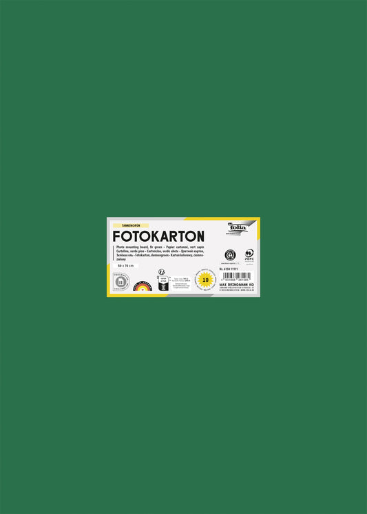 Fotokarton Folia 2z 50x70cm 300gr nr58 donkergroen