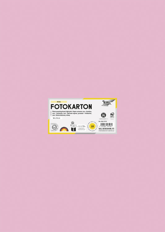 Fotokarton Folia 2z 50x70cm 300gr nr26 lichtroze