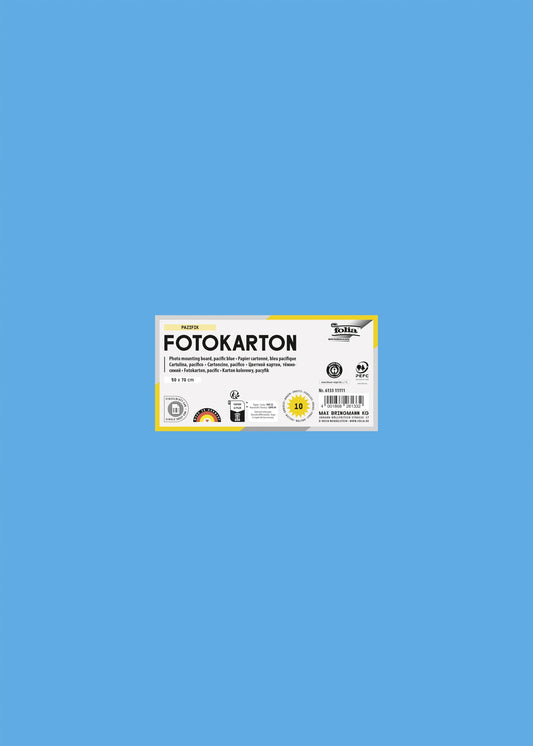 Fotokarton Folia 2z 50x70cm 300gr nr33 babyblauw