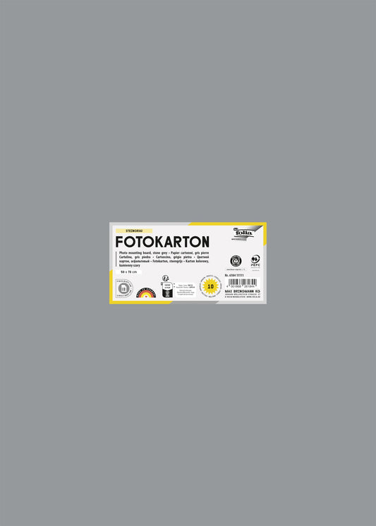Fotokarton Folia 2z 50x70cm 300gr nr84 grijs