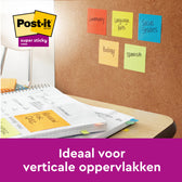 Memoblok Post-it 654 Super Sticky 76x76mm rainbow - afbeelding 4