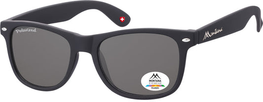 Zonnebril Montana met smoke polar glas zwart