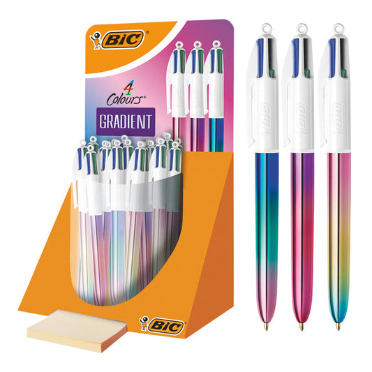 Balpen Bic 4kleuren gradient M assorti