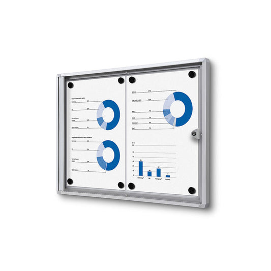 Vergrendelbaar Notitiebord Indoor Economy 2x A4